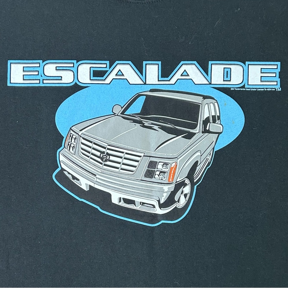 Vintage RARE PROMO Cadillac Escalade SUV truck Graphic T-Shirt Black Size Large - Picture 2 of 6